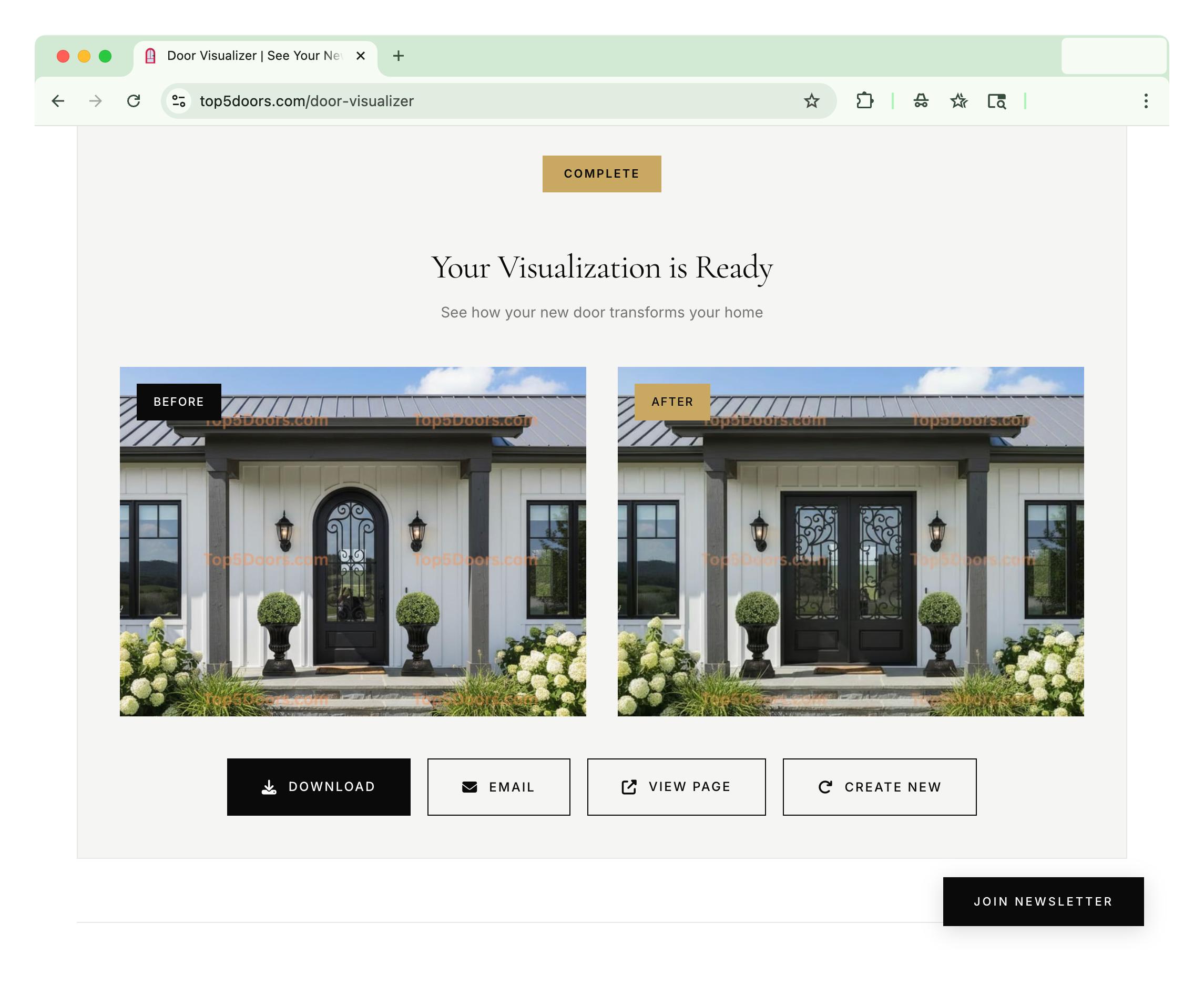 Door Visualizer - Final Result