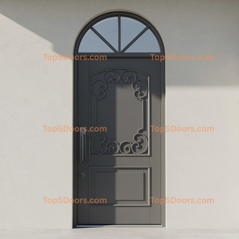 Alabama arched single french country Door