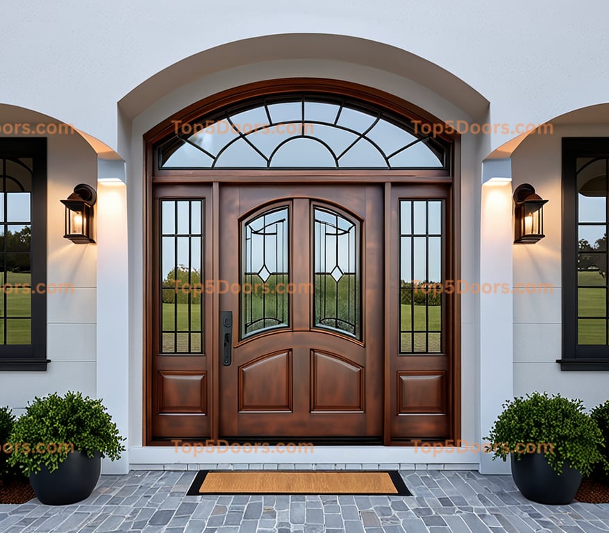 Alabama arched single korean modern Door