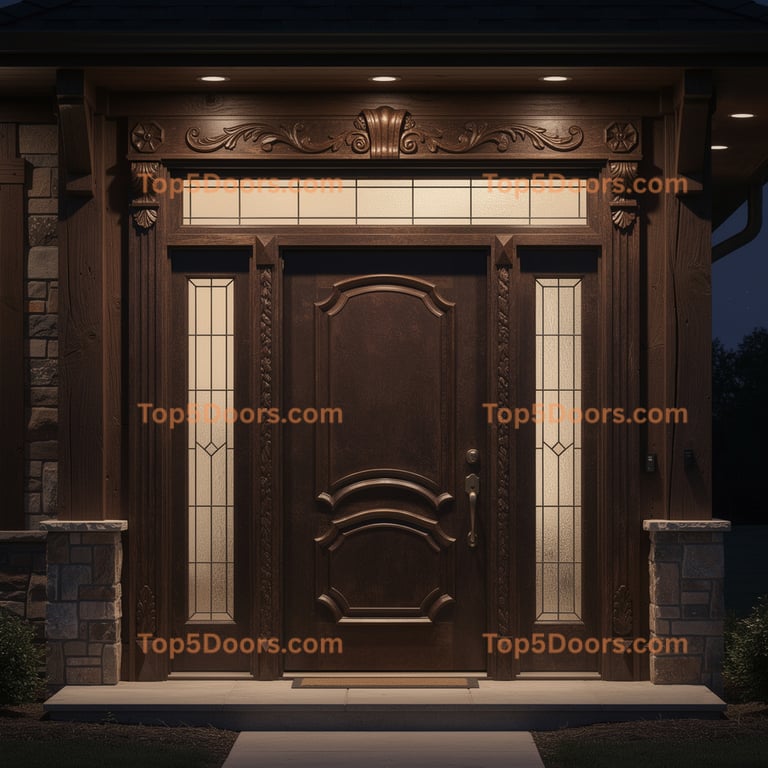 Alabama arched single mountain lodge Door