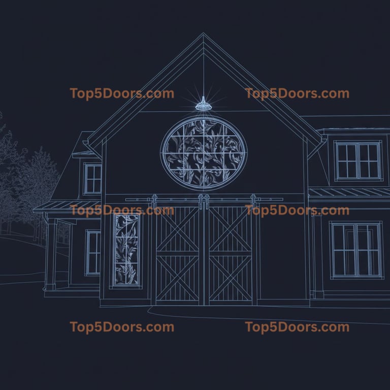 Alabama barn door french provincial Door
