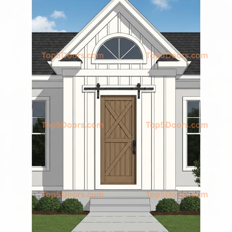 Alabama barn door modern farmhouse Door