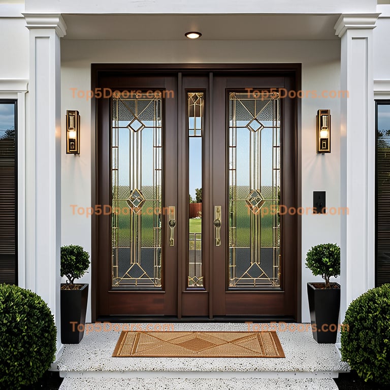 Alabama double mid-century modern Door