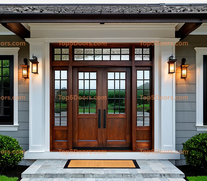 Alabama glass paneled japanese zen Door