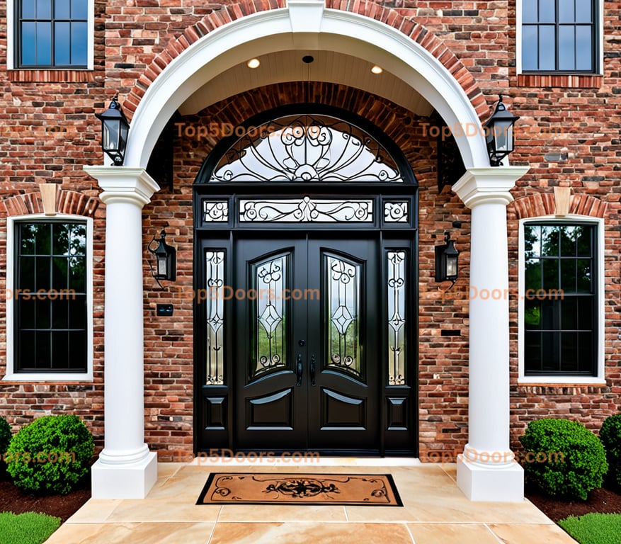 Alabama solid panel french country Door