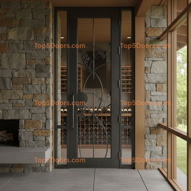 Alabama wine cellar door mid-century modern Door