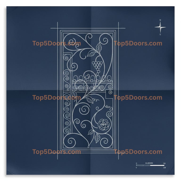 Alabama wine cellar door modern Door