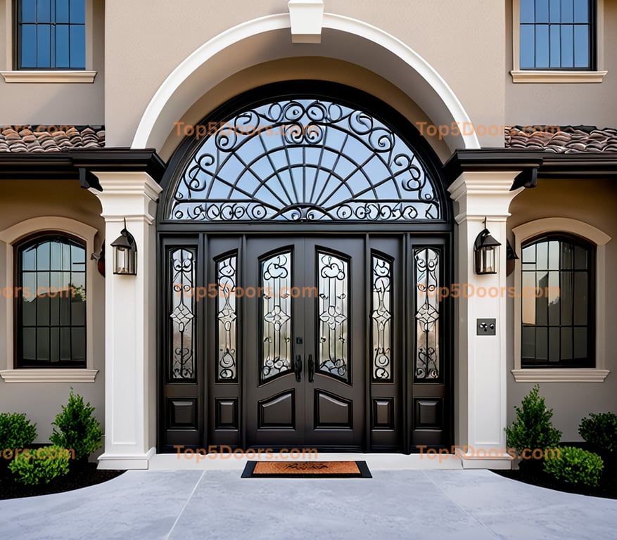 Alabama wrought iron arched single french provincial Do