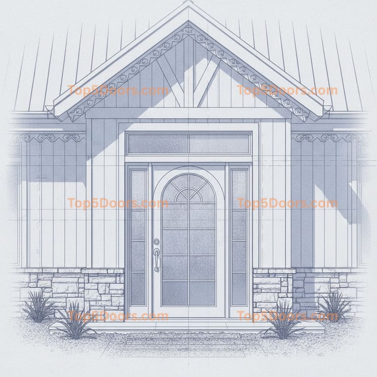 Alabama wrought iron french door scandinavian Door