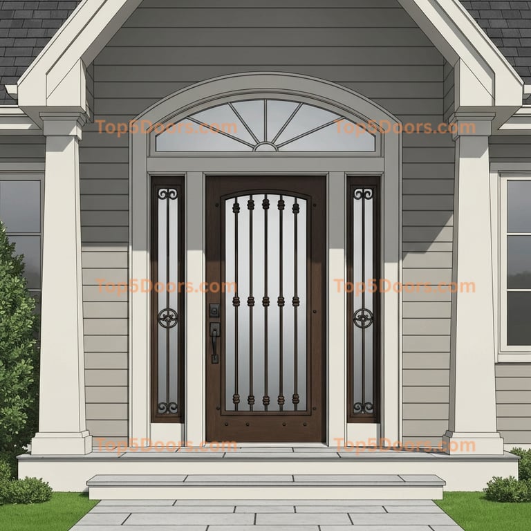 Alabama wrought iron single craftsman Door