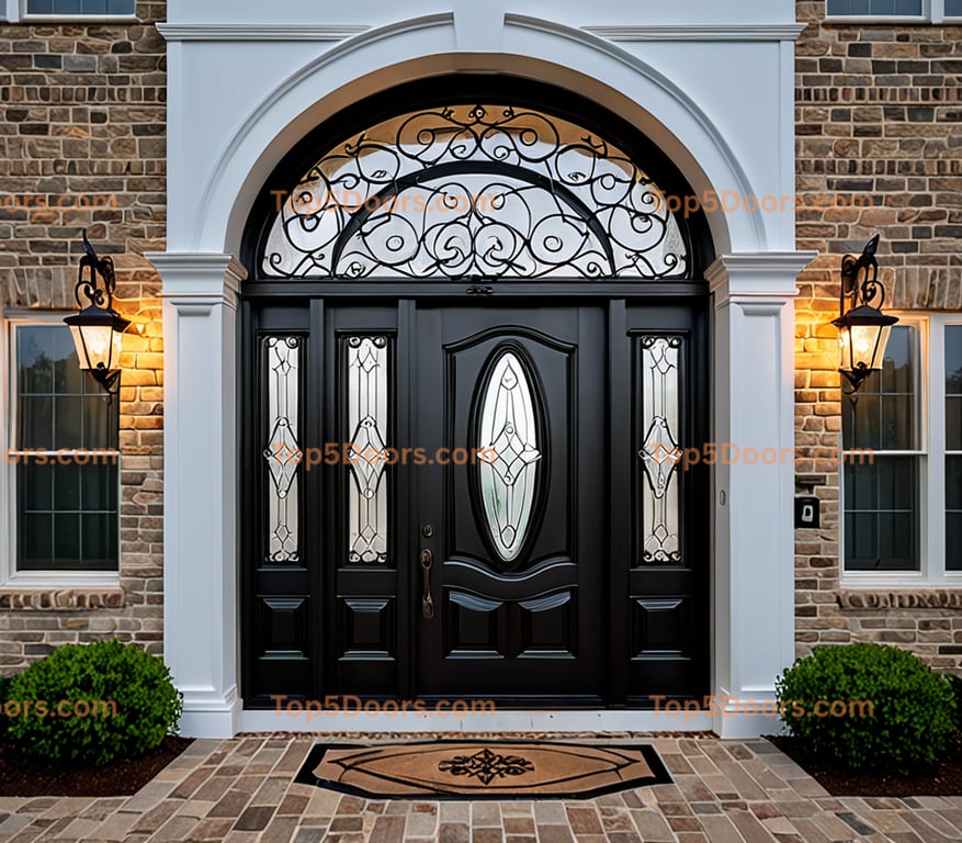 Alabama wrought iron single victorian Door