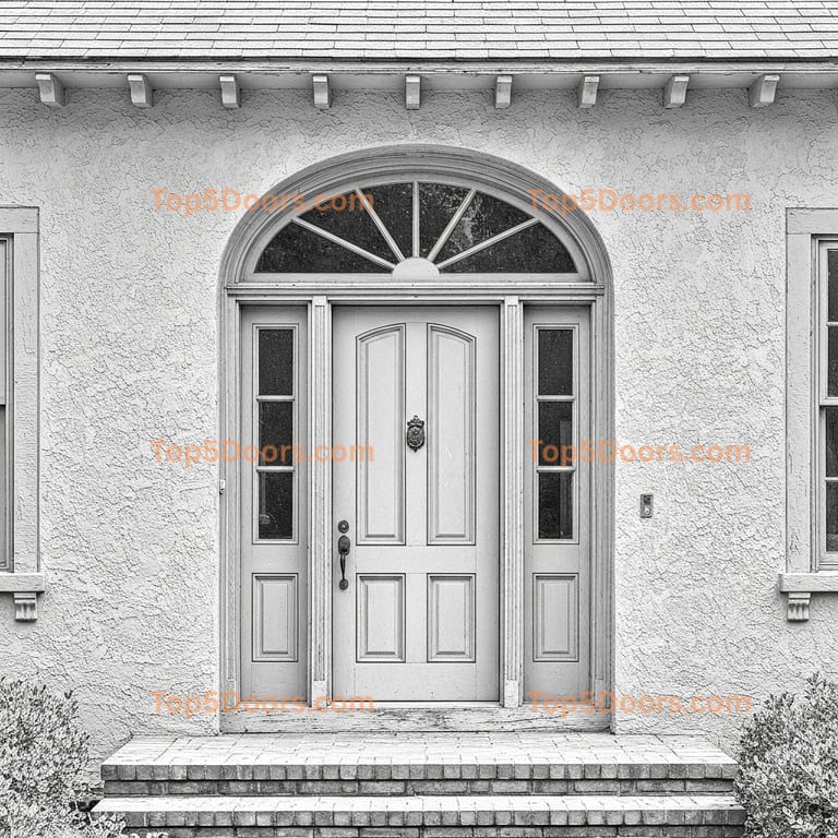 Alabama wrought iron solid panel spanish colonial Door