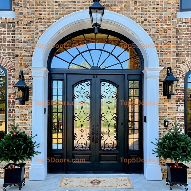 Alabama wrought iron steel frame industrial Door