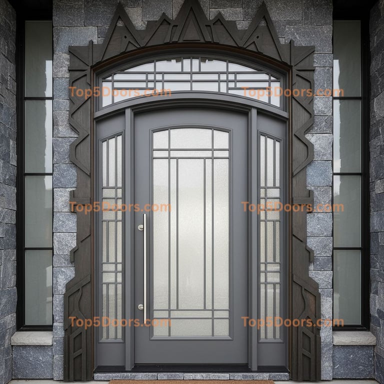 Alaska arched single contemporary Door