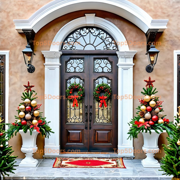 Alaska entry door spanish colonial Door