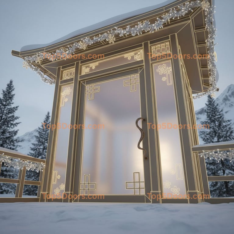 Alaska patio door japanese zen Door