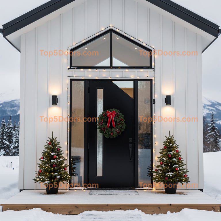 Alaska single modern farmhouse Door