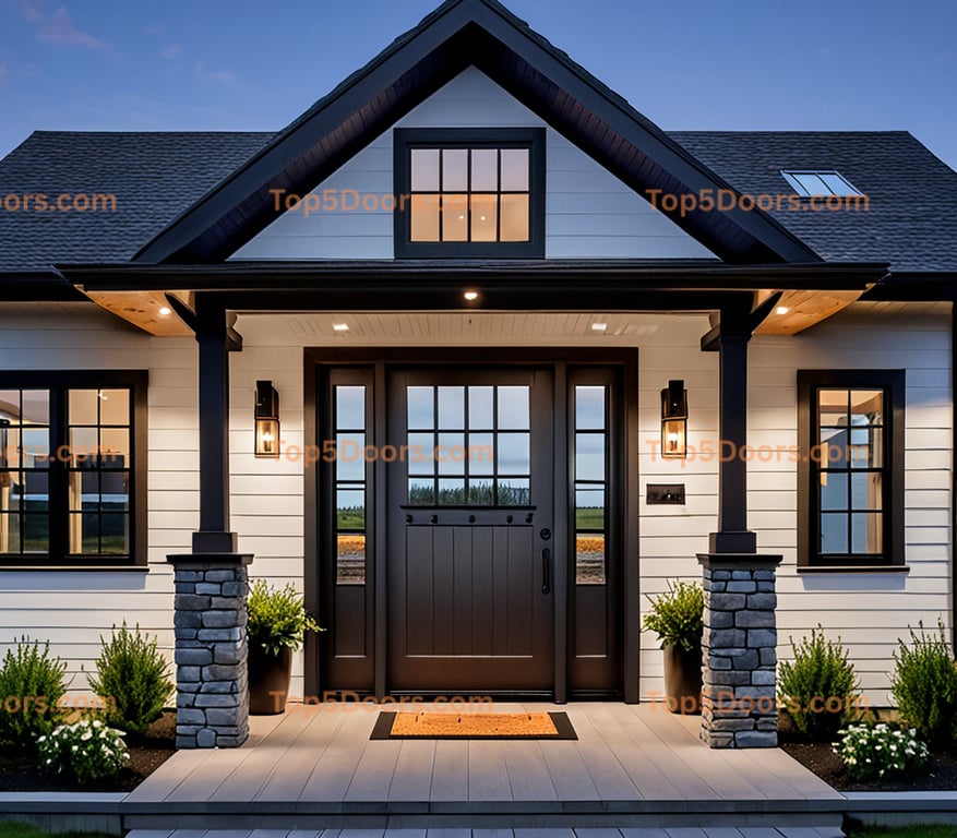 Alaska steel frame modern farmhouse Door