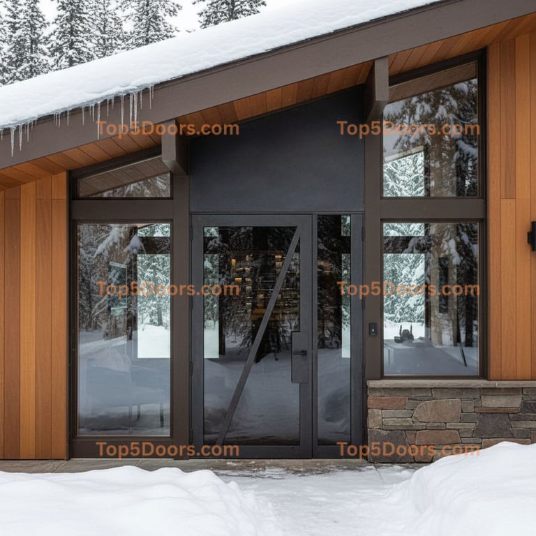 Alaska wine cellar door mid-century modern Door