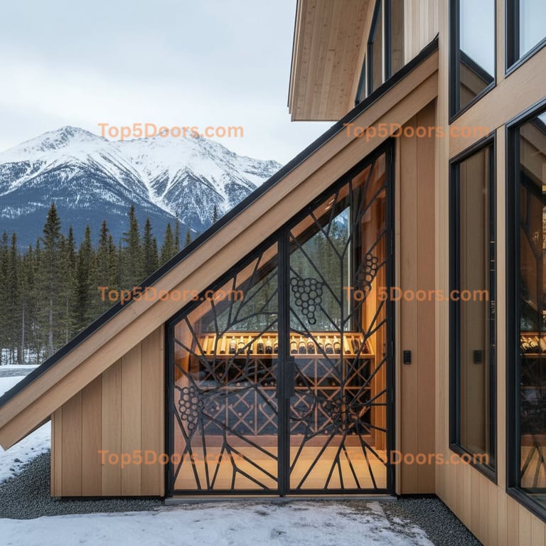 Alaska wine cellar door scandinavian Door