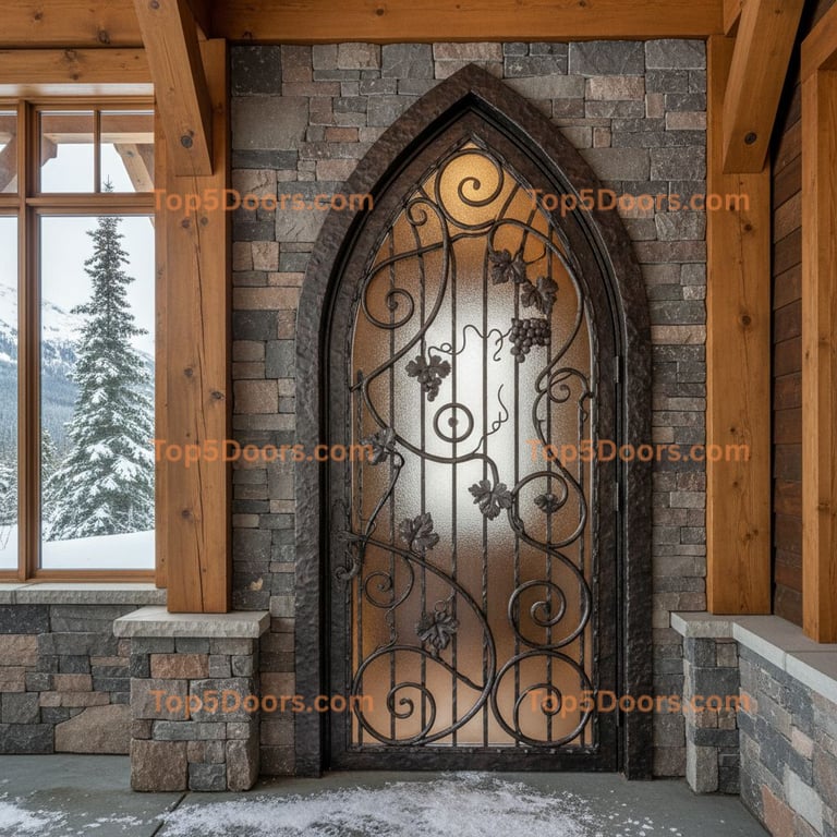 Alaska wine cellar door craftsman Door