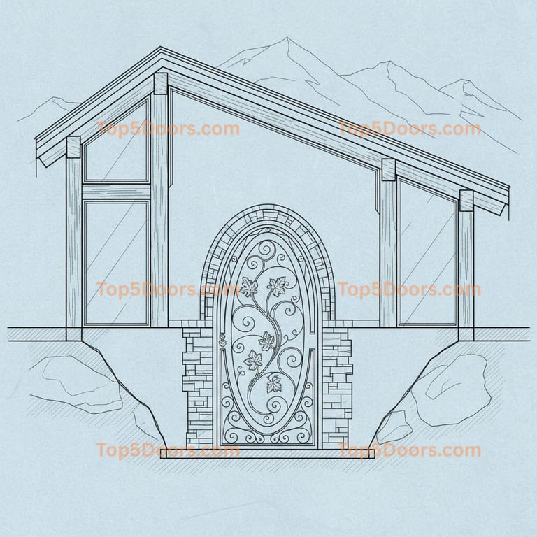 Alaska wine cellar door contemporary Door