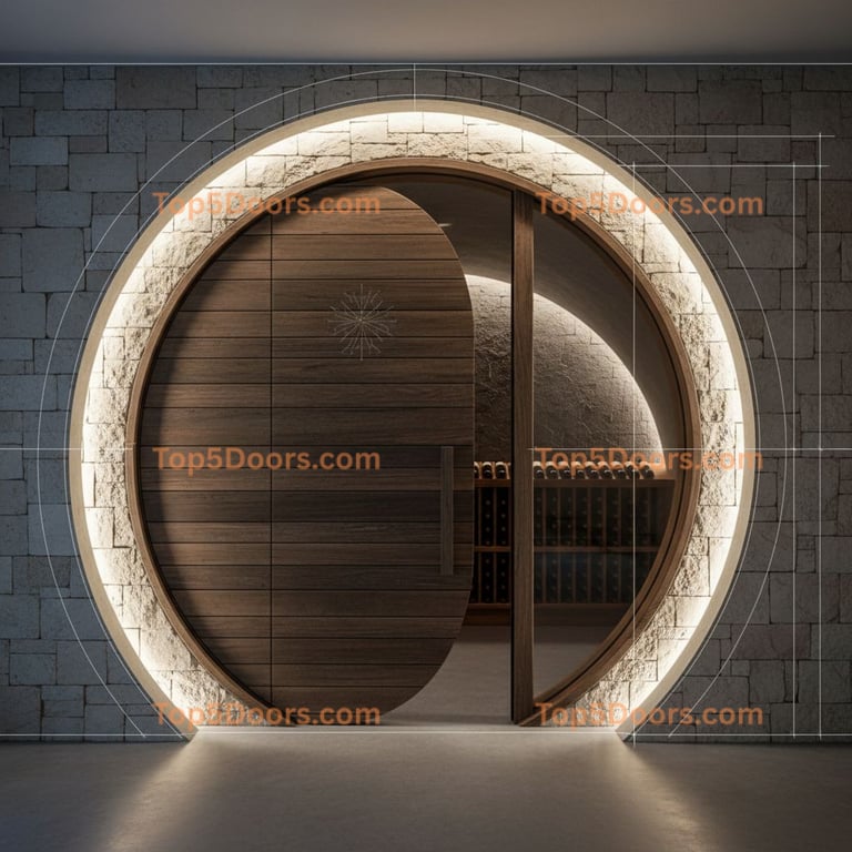 Alaska wine cellar door minimalist Door