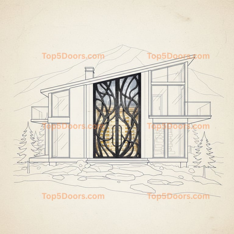 Alaska wine cellar door minimalist Door