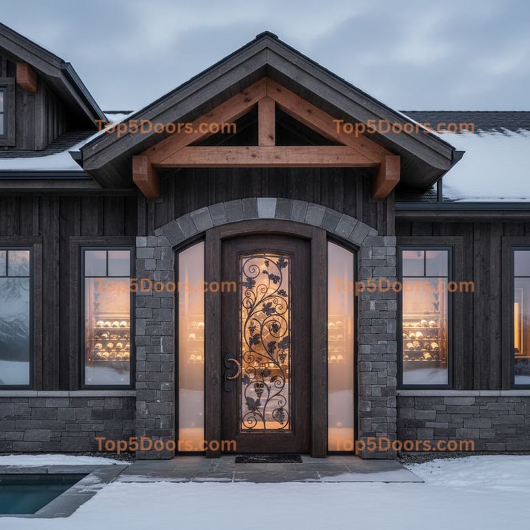 Alaska wine cellar door modern farmhouse Door