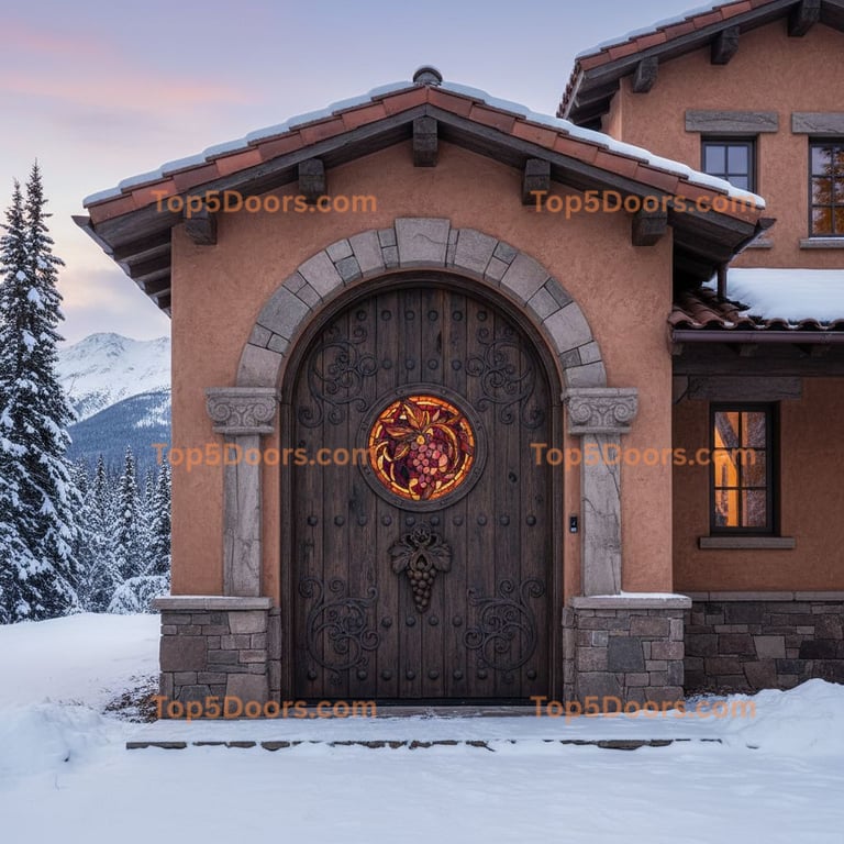 Alaska wine cellar door spanish colonial Door