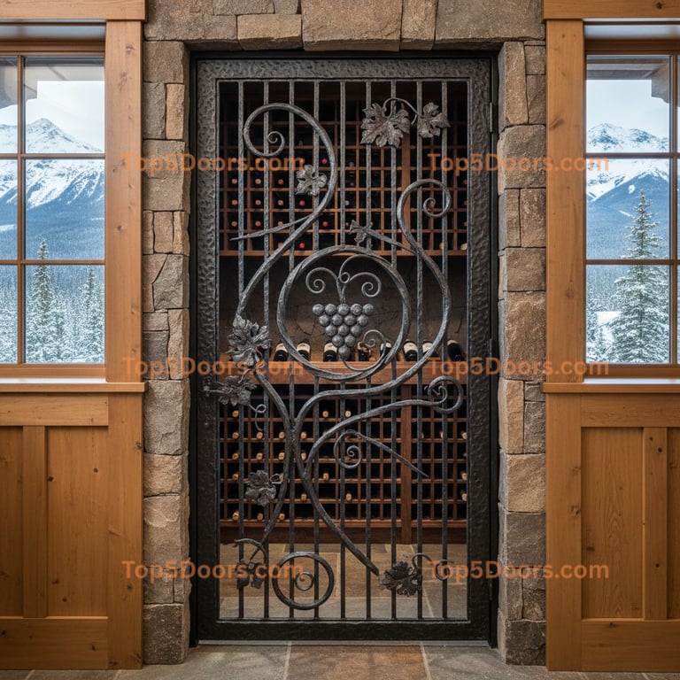 Alaska wine cellar door craftsman Door