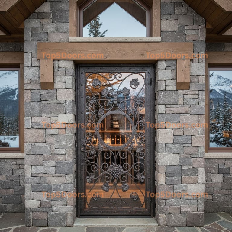 Alaska wine cellar door traditional american Door