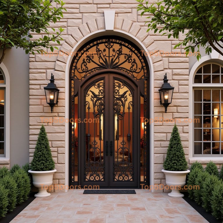 Arched Bronze Doorway