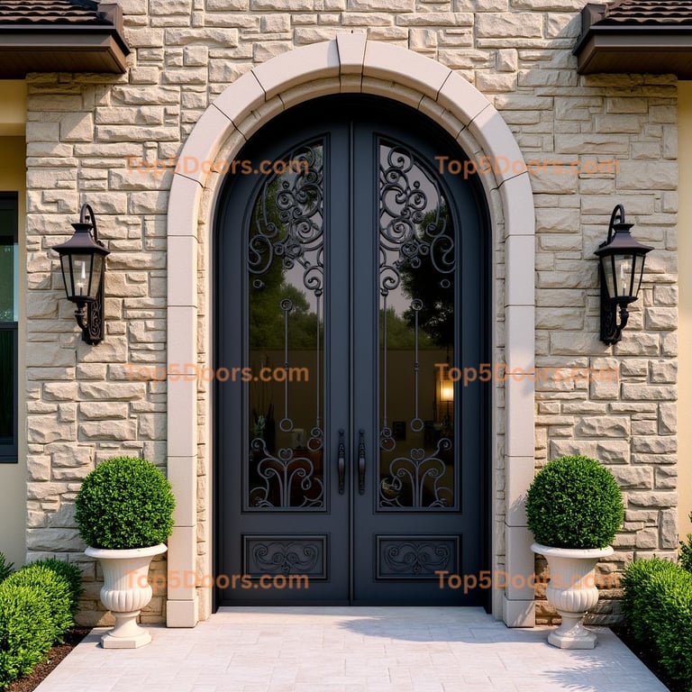 Arched Stone Entrance