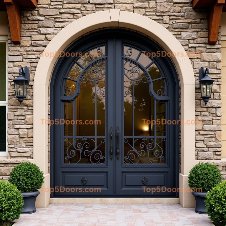 Arched Stone Entrance