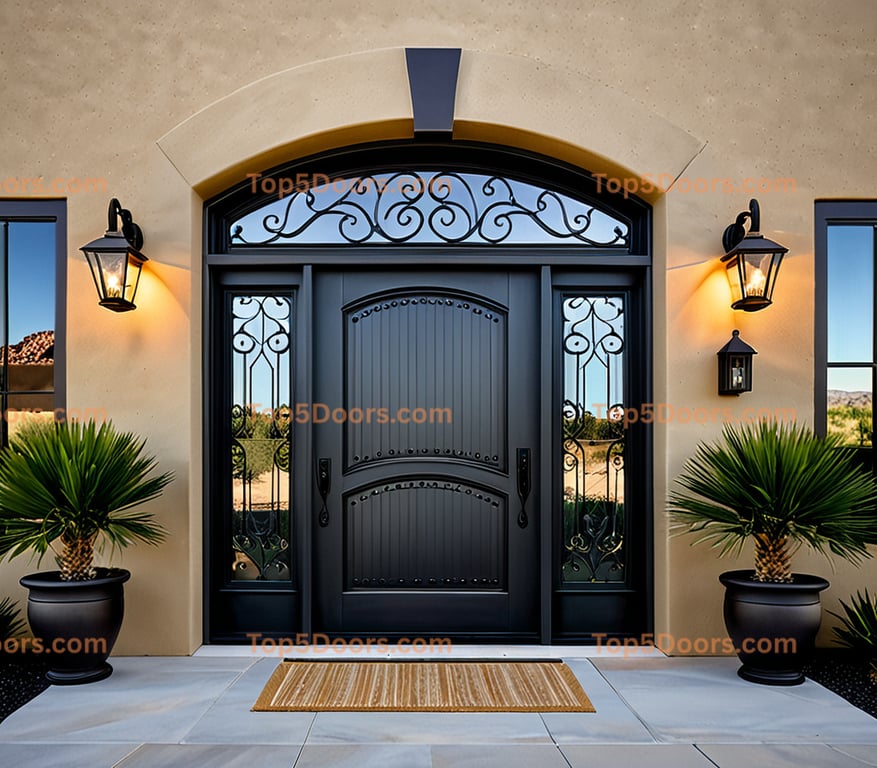 Arizona barn door mediterranean Door