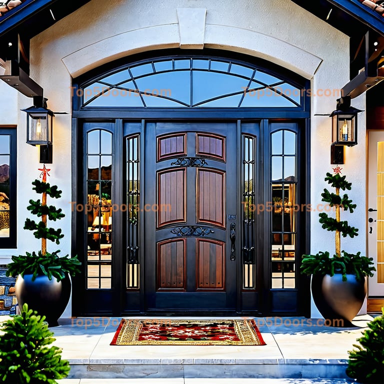 Arizona front entry door mountain lodge Door