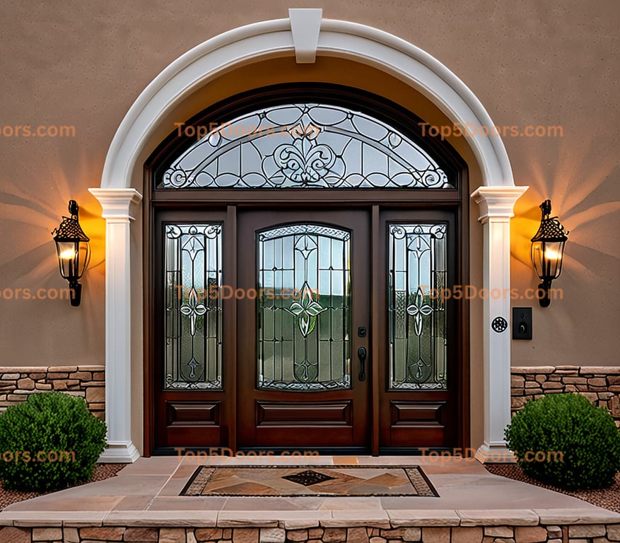 Arizona glass paneled mediterranean Door