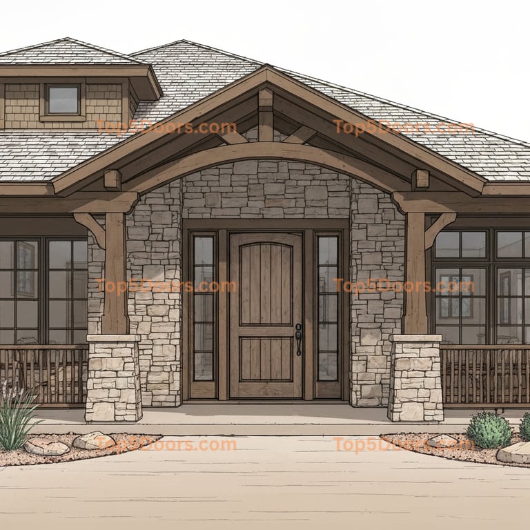 Arizona office door mountain lodge Door