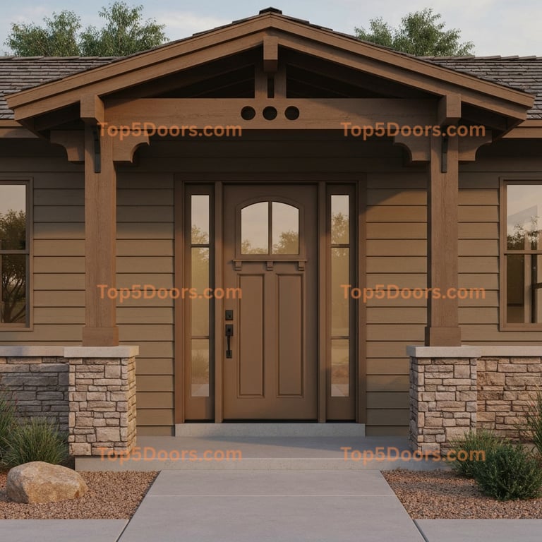 Arizona single craftsman Door