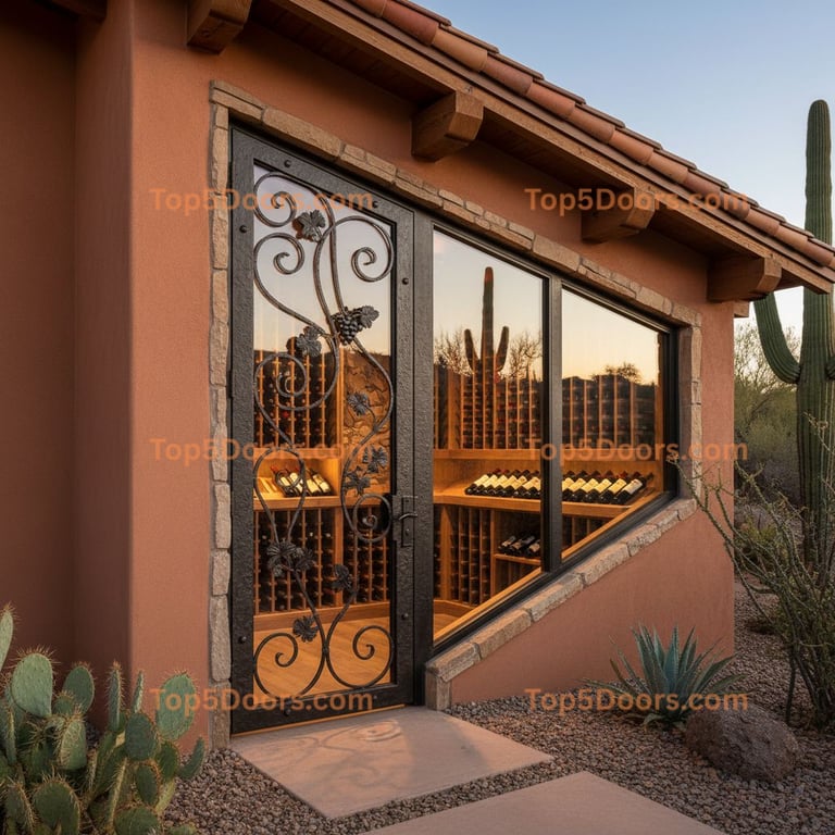 Arizona wine cellar door mediterranean Door