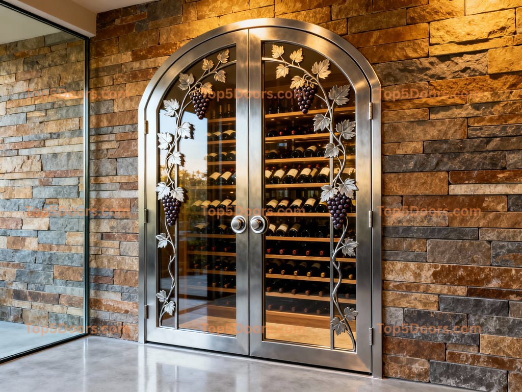 Arizona wine cellar door industrial Door