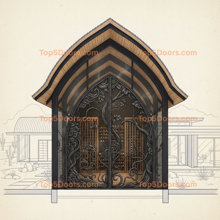 Arizona wine cellar door japanese zen Door