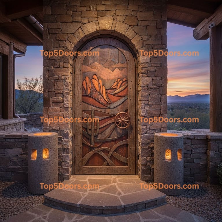 Arizona wine cellar door mountain lodge Door