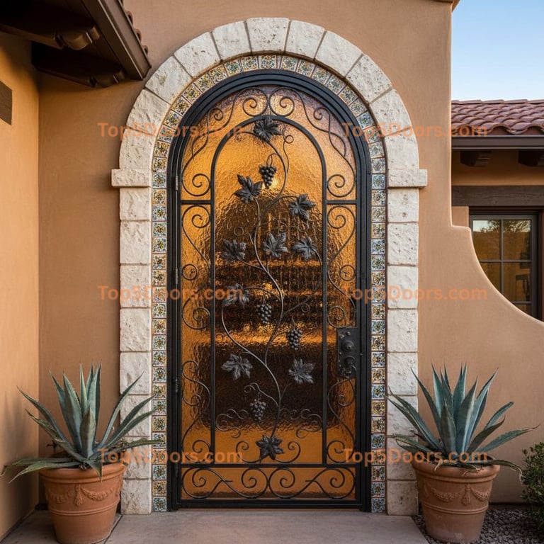 Arizona wine cellar door spanish colonial Door