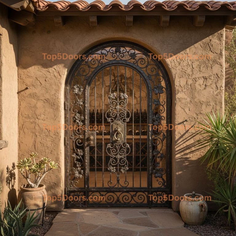 Arizona wine cellar door spanish colonial Door