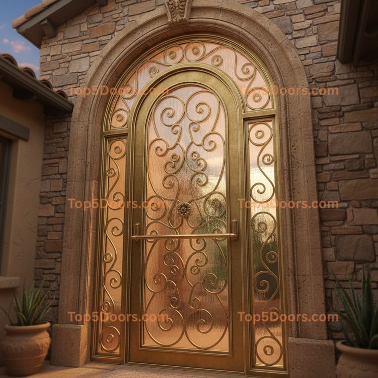 Arizona wrought iron single tuscan Door