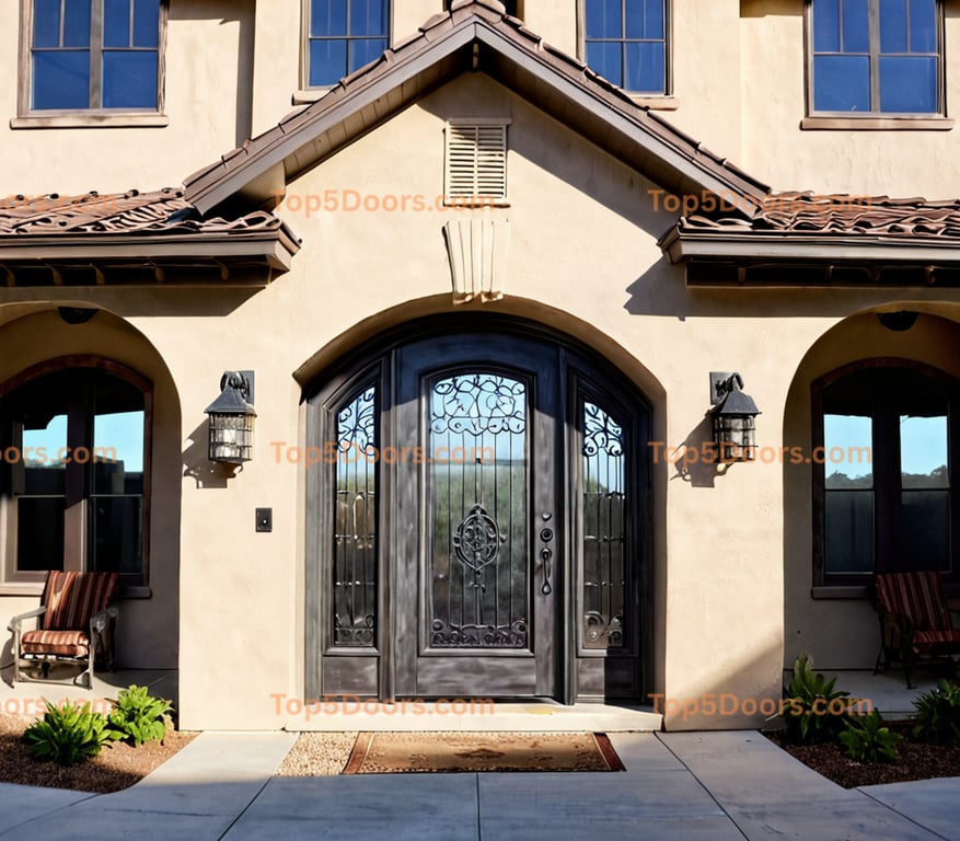 Arkansas arched double southwestern Door