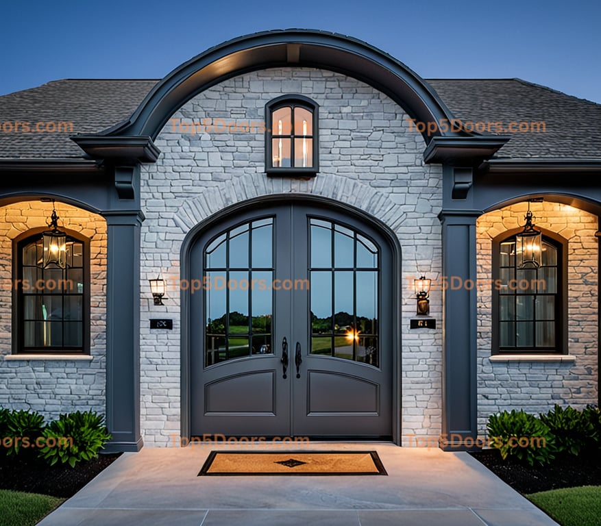 Arkansas arched double coastal Door