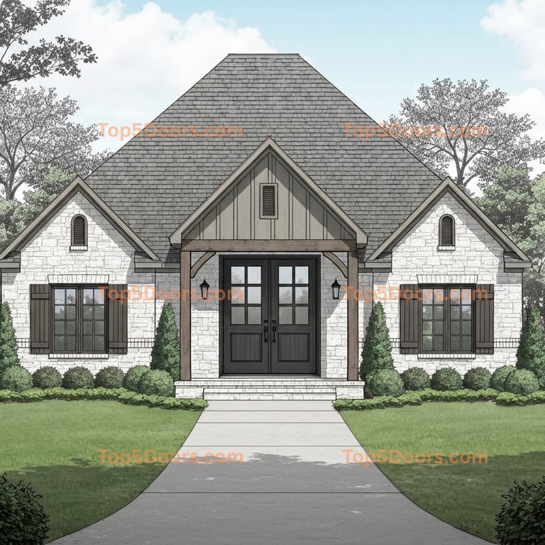 Arkansas double french country Door